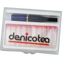 Denicotea Zigarettenspitze Marine blau K plus 10 Filter
