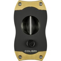 COLIBRI Cigarrenabschneider V-Cut 23mm gold/schwarz