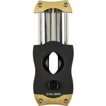 COLIBRI Cigarrenabschneider V-Cut 23mm gold/schwarz