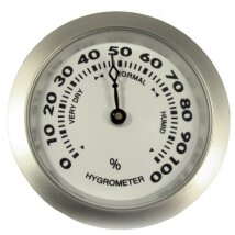 Hygrometer chrom 3,5cm