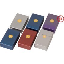 Zigarettenbox Kunststoff metallic 20er lila