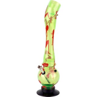 Bong Acryl Lady neongrün 39cm