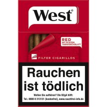 WEST Red Filter Cigarillos  (10x17)