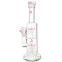 Bong Glas Grace Magic Mushroom pink 40 cm