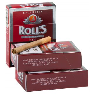 ROLLS Exclusiv Red Naturdeckblatt  (8x23)