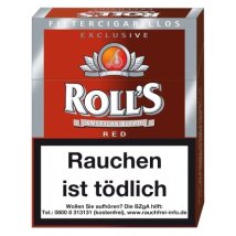 ROLLS Exclusiv Red Naturdeckblatt  (8x23)