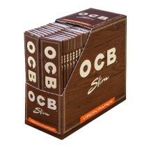 OCB Unbleached Virgin Paper Slim 50x32 Bl.