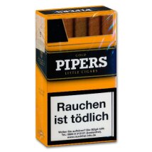 PIPERS Little Cigars Vanilla/Gold  (10x10)