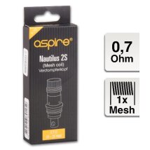 ASPIRE Nautilus 2S Mesh Clearomizercoil  0,7Ohm 5er