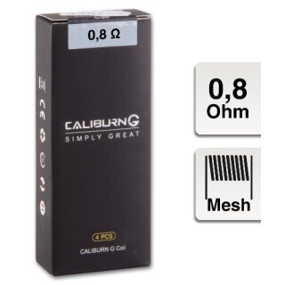 UWELL Caliburn G Verdampferkern UN2 Meshed-H 0,8Ohm 4er