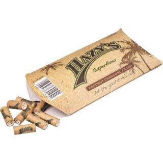 HAZYS Aktivkohlefilter Coconut Charcoal 8mm 50er