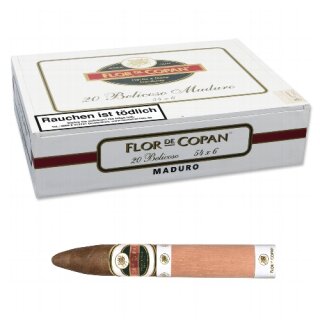 FLOR DE COPAN Maduro Belicoso 20er