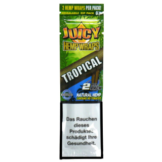 Juicy Hemp Blunt Wraps, Inh. 2 Blunts Tropical (Fruchtmix)