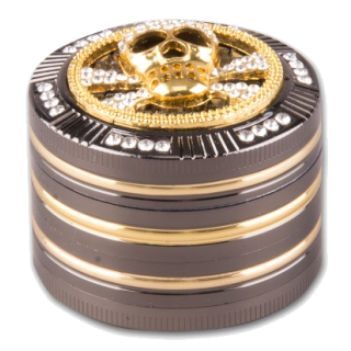 Grinder Metall Bling Skull 50mm