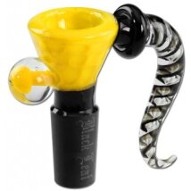 Black Leaf Bong Glaskopf gelb 14.5mm