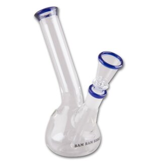 Bong Glas klar/blau 16cm