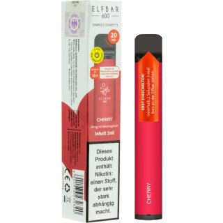 ELFBAR E-Shisha 600 Cherry 20mg/ml