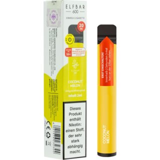 ELFBAR E-Shisha 600 Coconut Melon 20mg/ml