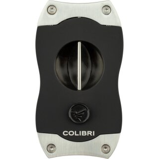 COLIBRI Cigarrenabschneider V-Cut 23mm chrom/schwarz