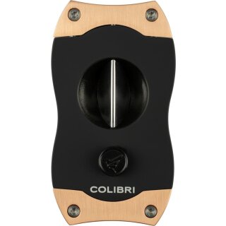 COLIBRI Cigarrenabschneider V-Cut 23mm rosegold/schwarz