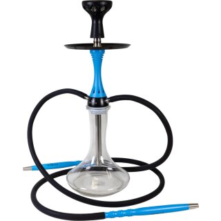 Shistar Shisha Agadir transparent/blau 2er