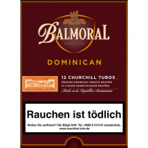 BALMORAL Dominican Selection Churchill Tubos Display 12er