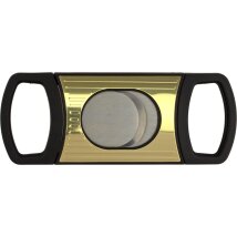 Cigarrenabschneider Kunststoff schwarz/gold 26mm