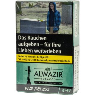 ALWAZIR Five Friends No.49 (Traube, Zitrone, Wassermelome) (20 gr.)