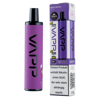 VIVO VAPP Einweg E-Shisha Mixed Berries 20mg/ml