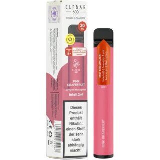 ELFBAR E-Shisha 600 Pink Grapefruit 20mg/ml