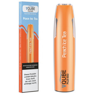 VQUBE E-Shisha Plus 600 Peach Ice Tea 16mg/ml