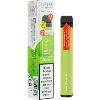 ELFBAR E-Shisha 600 Apple Peach 20mg/ml