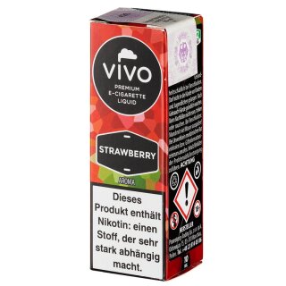 VIVO E-Liquid Strawberry (Erdbeere)10ml 6mg/ml