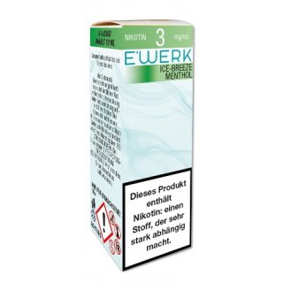 EWERK E-Liquid Ice Breeze (Menthol) 10ml