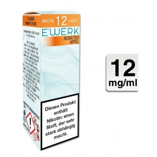 EWERK E-Liquid Addicted (Apfel) 10ml 12mg/ml