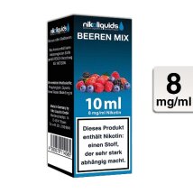 NIKOLIQUIDS E-Liquid Beeren-Mix 10ml 8mg/ml