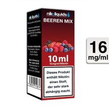 NIKOLIQUIDS E-Liquid Beeren-Mix 10ml 16mg/ml