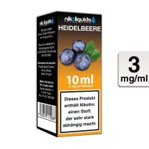 NIKOLIQUIDS E-Liquid Heidelbeere 10ml 3mg/ml
