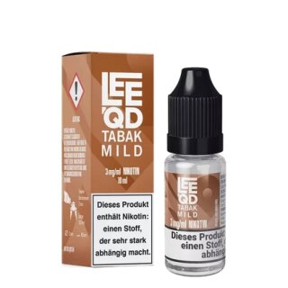 E-Liquid LEEQD Tabak mild 3mg 50 PG / 50 VG