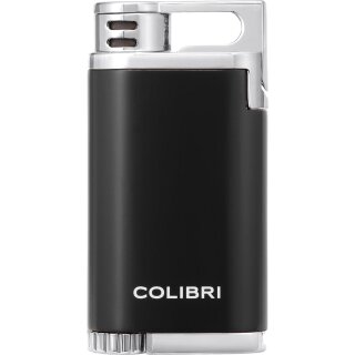 COLIBRI Feuerzeug Belmont II schwarz/chrom