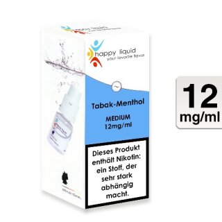 Happy Liquid Tabak Menthol 10ml 12mg/ml