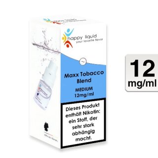 Happy Liquid Maxx Tobacco Blend 10ml 12mg/ml