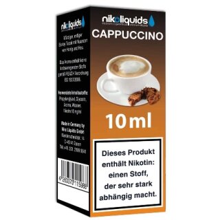 NIKOLIQUIDS E-Liquid Cappuccino 10ml