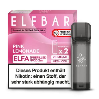 ELFBAR Elfa Liquidpod Pink Lemonade 20mg/ml 2er