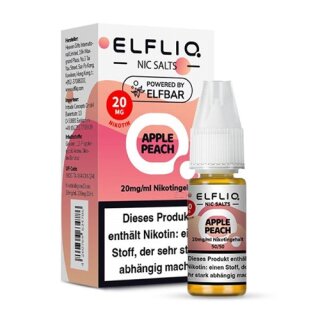 ELFBAR Elfliq Liquid Nic Salts Apple Peach 10ml 20mg/ml