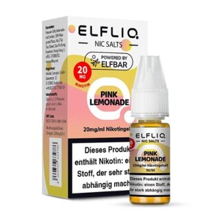 ELFBAR Elfliq Liquid Nic Salts Pink Lemonade 10ml 20mg/ml