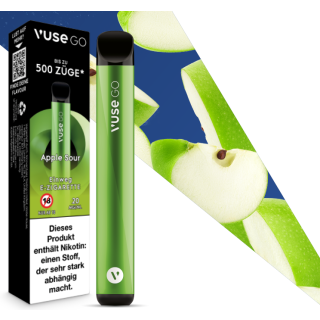 E-Zigarette VUSE Go 700 Einweg Apple Sour 20mg