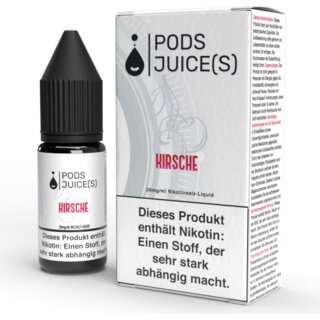 Pods Juice(s) Nikotinsalz Liquid Kirsche 20mg/ml 10ml