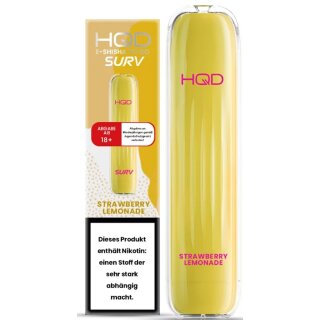 HQD Surv Einweg E-Shisha Strawberry Lemonade 18mg/ml