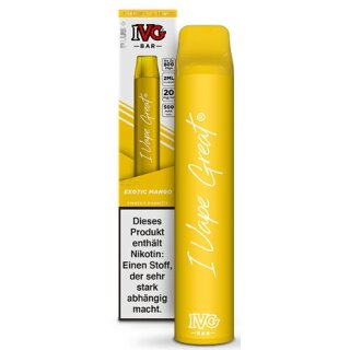 IVG Bar Einweg E-Shisha Exotic Mango 20mg/ml